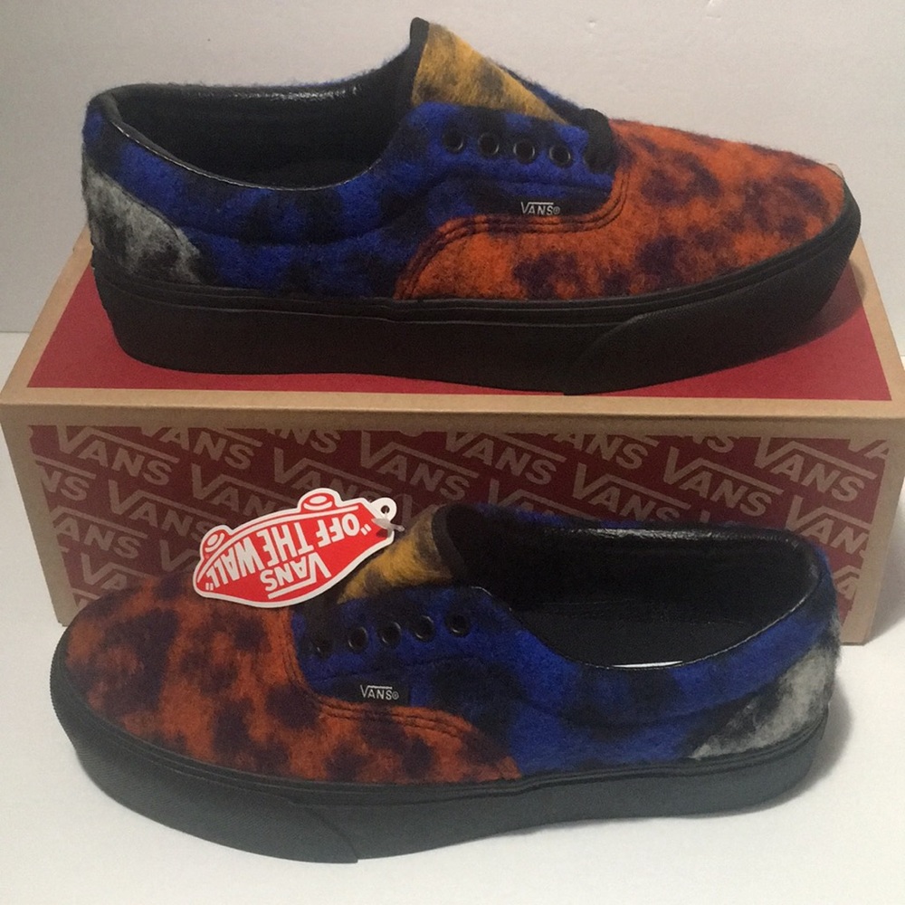 VANS New Era Platform Mix Leopard Men Shoes Size 9